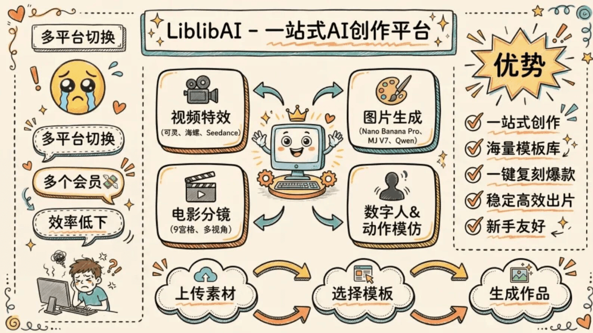 LiblibAI视频特效教程 – 不用写提示词，0基础复刻电影级特效
