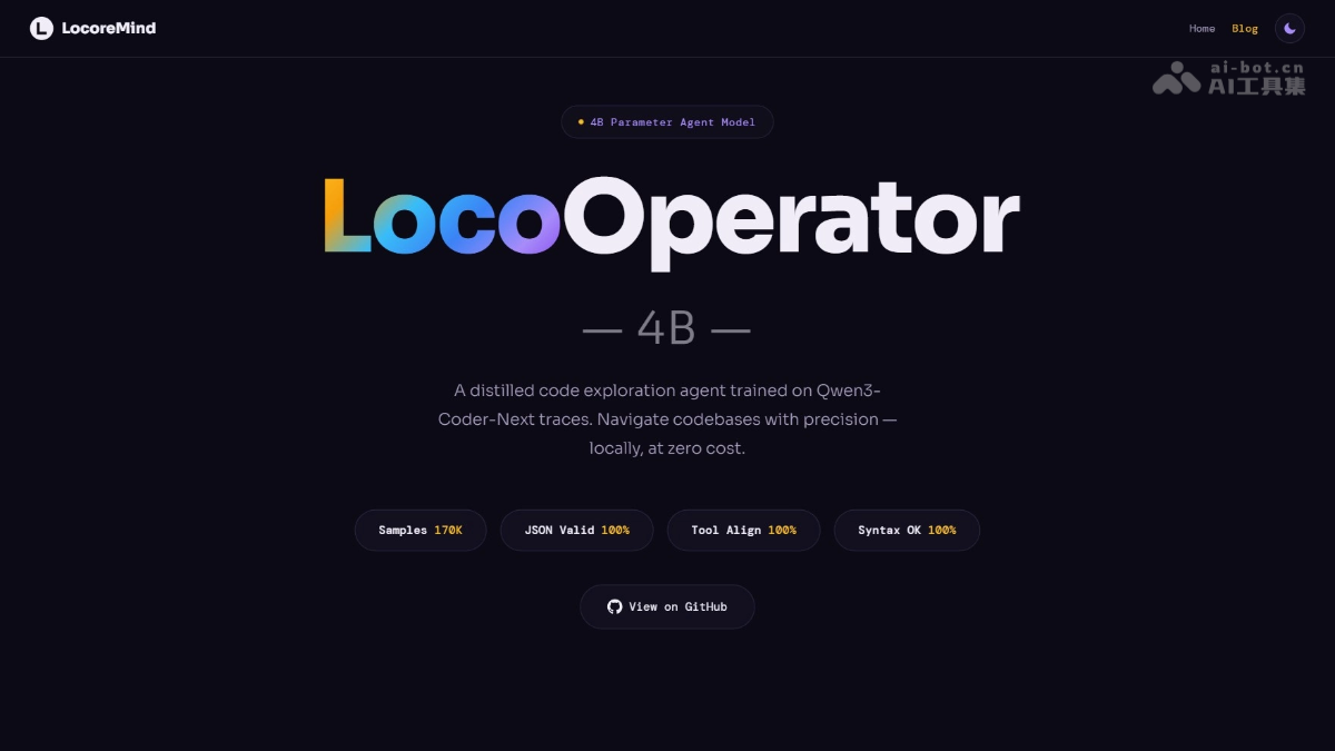 LocoOperator-4B – LocoreMind开源的代码探索智能体模型