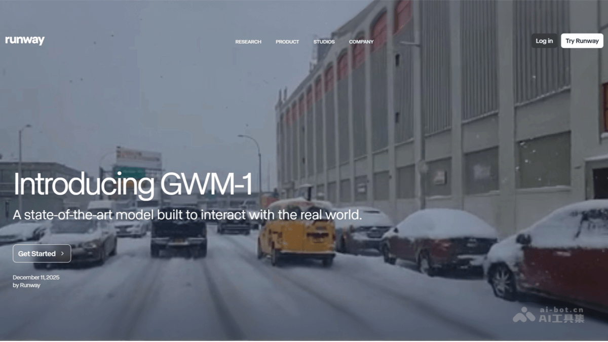 GWM-1 – Runway推出的首个通用世界模型