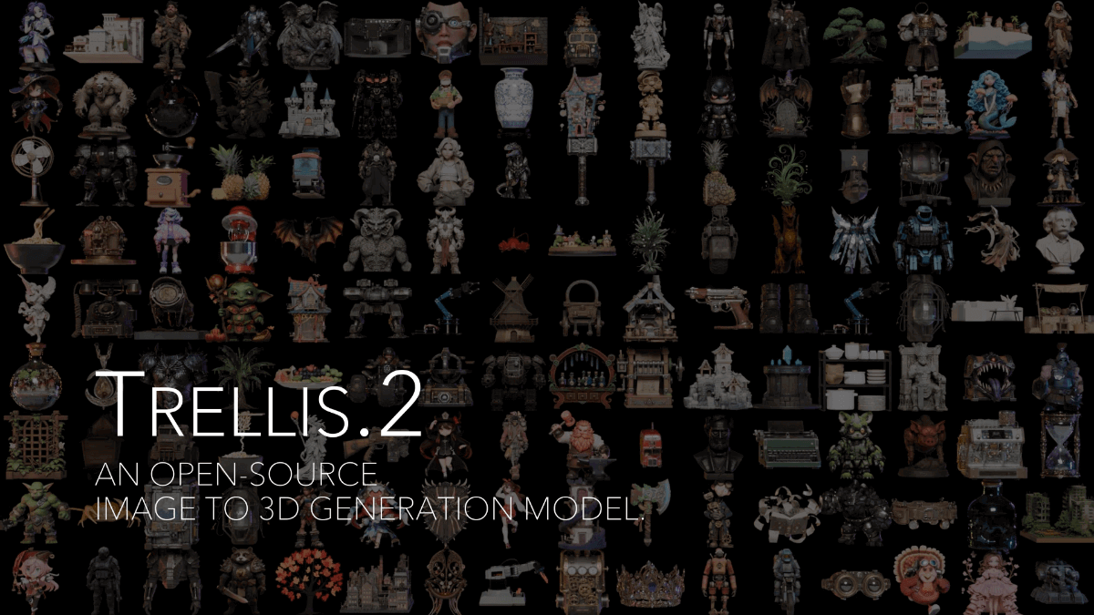TRELLIS.2 – 微软开源的40亿参数3D生成模型
