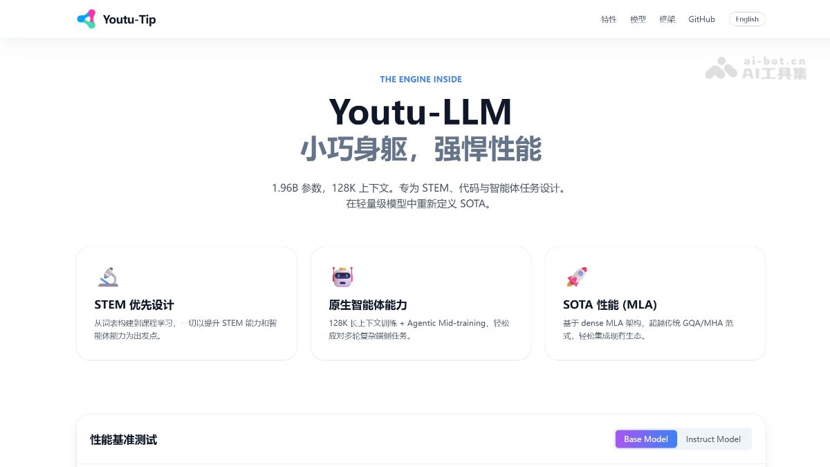 Youtu-LLM – 腾讯Youtu团队开源的轻量级语言模型