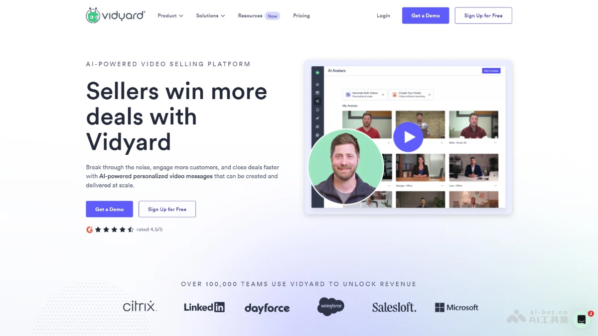 Vidyard – AI营销视频生成平台，高效视频创作与精准推送