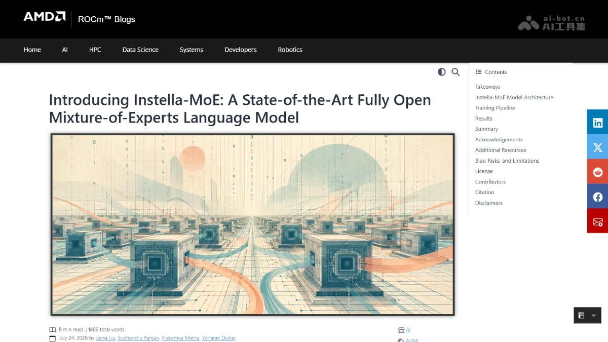 Instella-MoE – AMD 开源的混合专家语言模型系列