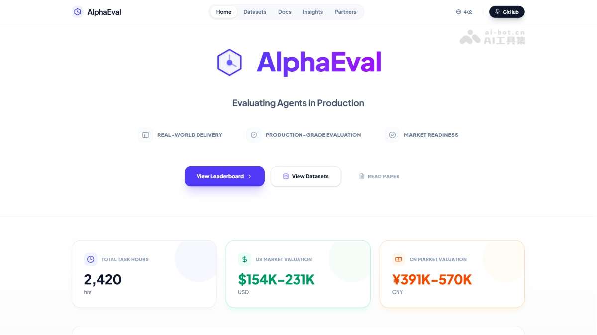 AlphaEval – 跨赴科技等推出的生产级 Agent 评测框架